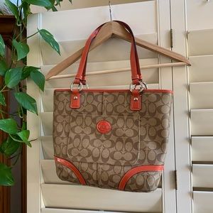Coach signature orange purse!